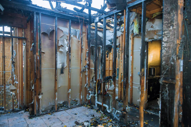 Professional Emergency Fire Damage Restoration technician working in Sicklerville, NJ